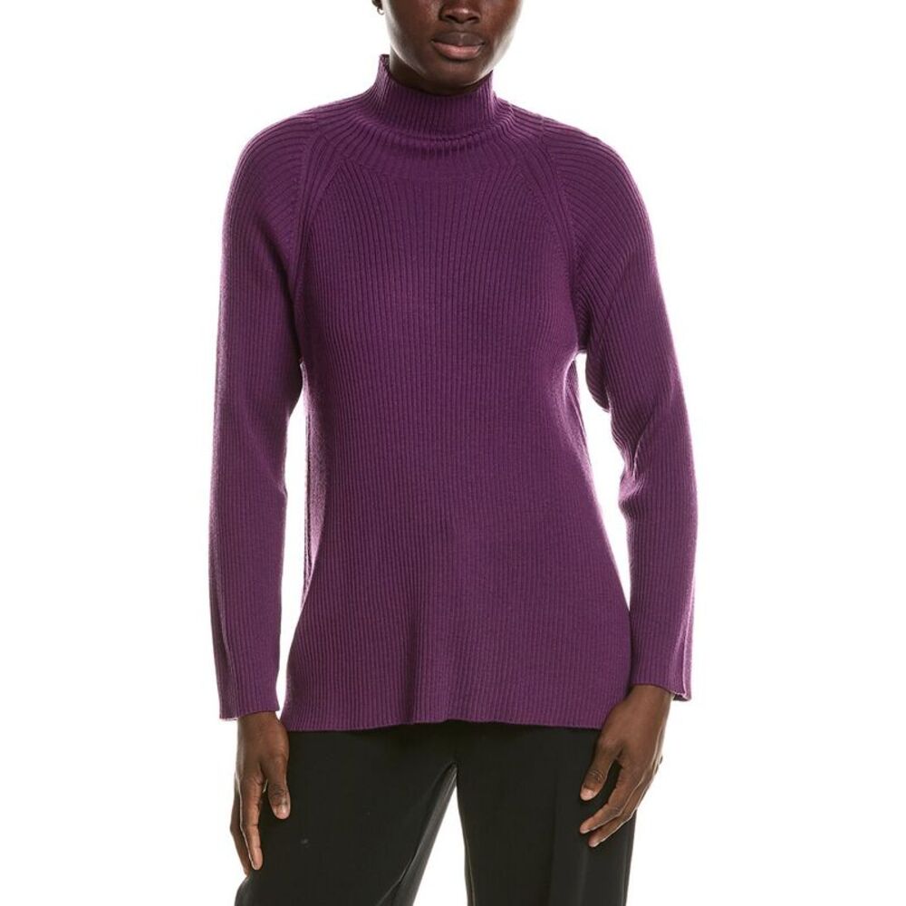 Eileen Fisher Womens  Wool Sweater, Purple
